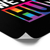 We zijn allemaal menselijke LGBTQIA+ Poster (Hoek)