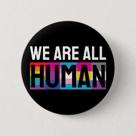 We zijn allemaal menselijke LGBTQIA+ Ronde Button 5,7 Cm