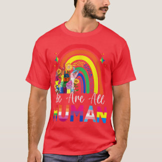 We zijn allemaal menselijke trots op Ally Rainbow T-shirt