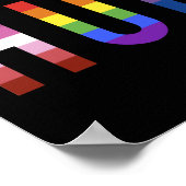 We zijn allemaal mensen met LGBTQ+-vlaggen voor de Poster (Hoek)