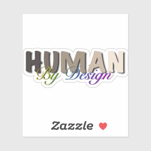 We zijn allemaal mensen sticker (Vel)