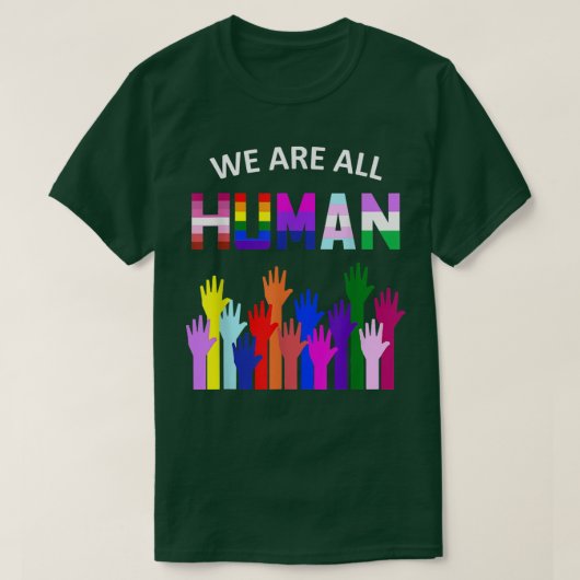 We zijn allemaal mensenrechtentrots op Ally Gift 6 T-shirt (Design voorkant)