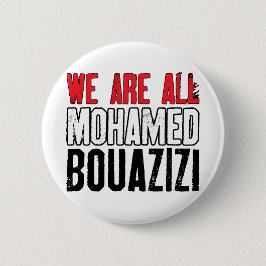 We zijn allemaal Mohamed Bouazizi Ronde Button 5,7 Cm (Voorkant)