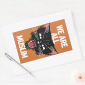We zijn allemaal moslim-Sticker Rechthoekige Sticker (Envelop)