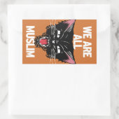 We zijn allemaal moslim-Sticker Rechthoekige Sticker (Tas)