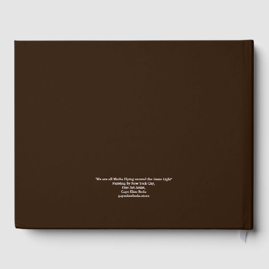 We zijn allemaal Moths die rond hetzelfde licht vl Gastenboek (Achterkant)