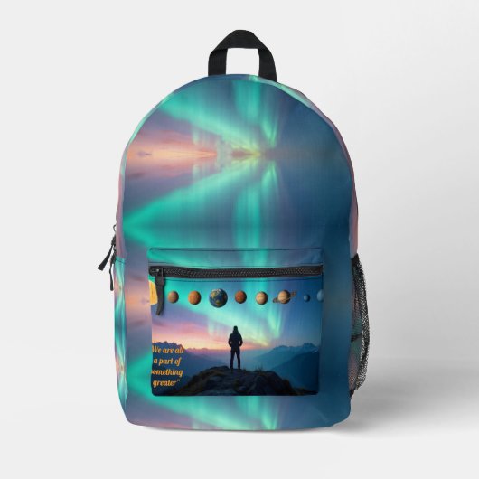 We zijn allemaal onderdeel van een grotere rugzak (Voorkant)