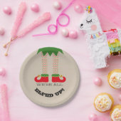 We zijn allemaal opgevoed! Funny Kerstfeestdag Papieren Bordje (Feest)