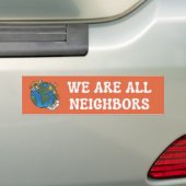We zijn allemaal Oranje Bumperstickers van onze bu (Op auto)