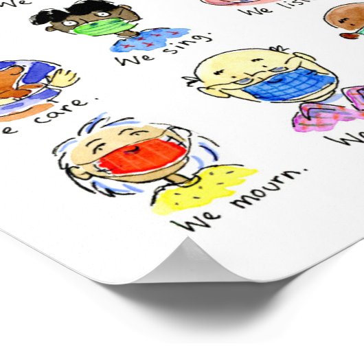 We zijn allemaal pandemisch Poster (Hoek)