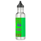 We zijn allemaal Robots kleur groen met bericht wo Waterfles (Rechts)