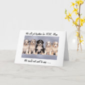WE ZIJN ALLEMAAL SAMEN VOOR MOEDERDAG MOM (PUPS) KAART (Gele Bloem)