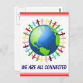 We zijn allemaal verbonden briefkaart (Voorkant / Achterkant)