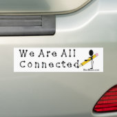 We zijn allemaal verbonden... bumpersticker (Op auto)