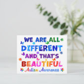 We zijn allemaal verschillend briefkaart (Staand voorkant)