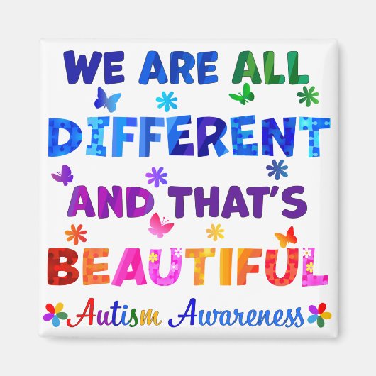 We zijn allemaal verschillend magneet (Voorkant)