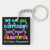 We zijn allemaal verschillend sleutelhanger (Achterkant)