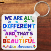 We zijn allemaal verschillend sleutelhanger (Achterkant)