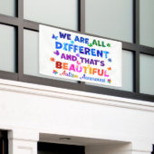 We zijn allemaal verschillend spandoek (Buitenkant Gebouw)