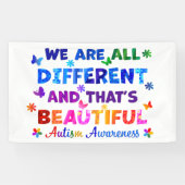 We zijn allemaal verschillend spandoek (Horizontaal)