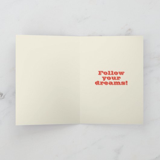 We zijn allemaal zo'n papieren Afstuderen kaart (Binnen)