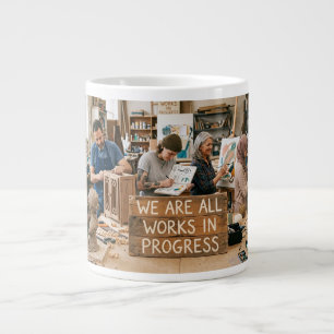 We Zijn Allen Werk in Uitvoering Grote Koffiekop