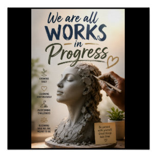We Zijn Allen Werk in Uitvoering Perfect Poster