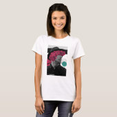 We zijn Alone Man met Flowers Collage T-shirt (Voorkant volledig)