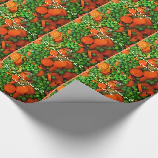 We zijn als erwten en wortelen cadeaupapier (Hoek)