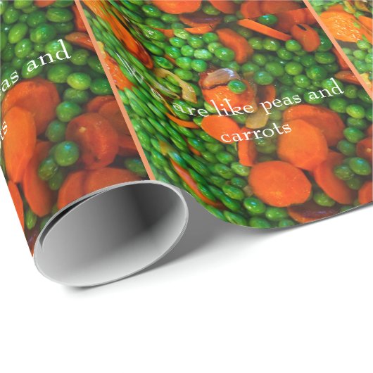 We zijn als erwten en wortelen cadeaupapier (Rol Hoek)