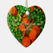 We zijn als erwten en wortelen keramisch ornament (Rechts)
