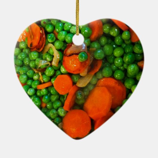 We zijn als erwten en wortelen keramisch ornament (Achterkant)