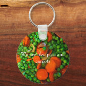 We zijn als erwten en wortelen sleutelhanger (Voorkant)