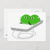 We zijn als twee erwten in een peul briefkaart (Voorkant / Achterkant)