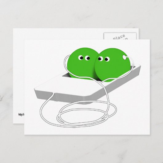 We zijn als twee erwten in een peul briefkaart (Voorkant / Achterkant)