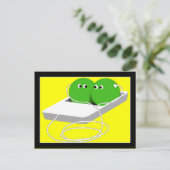 We zijn als twee erwten in een peul briefkaart (Staand voorkant)