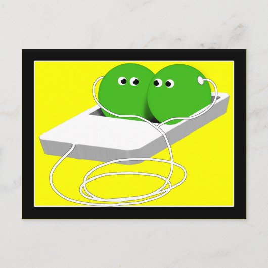 We zijn als twee erwten in een peul briefkaart (Voorkant)