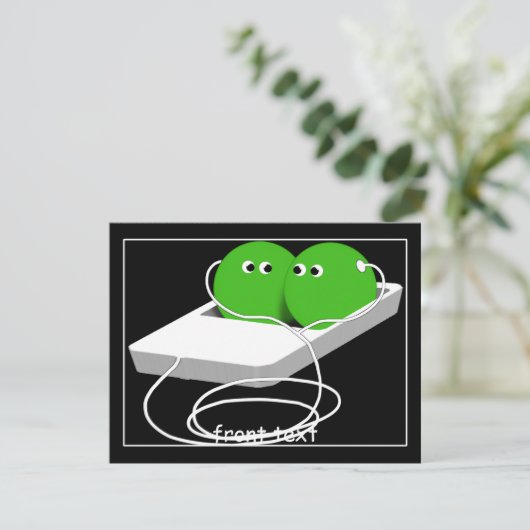 We zijn als twee erwten in een peul kaart (Staand voorkant)