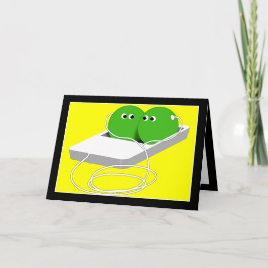 We zijn als twee erwten in een peul kaart (Voorkant)