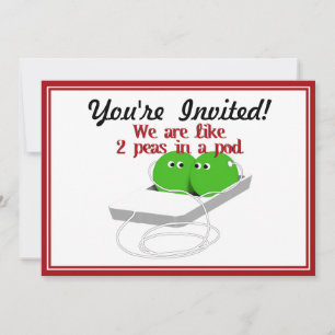 We zijn als twee erwten in een pod kaart