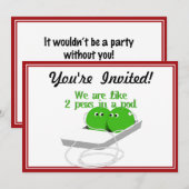 We zijn als twee erwten in een pod kaart (Voorkant / Achterkant)