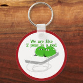 We zijn als twee erwten in een pod sleutelhanger (Voorkant)