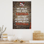 We zijn altijd in oorlog geweest met Oost-Timor Poster (Keuken)