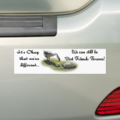 We zijn anders... bumpersticker (Op auto)