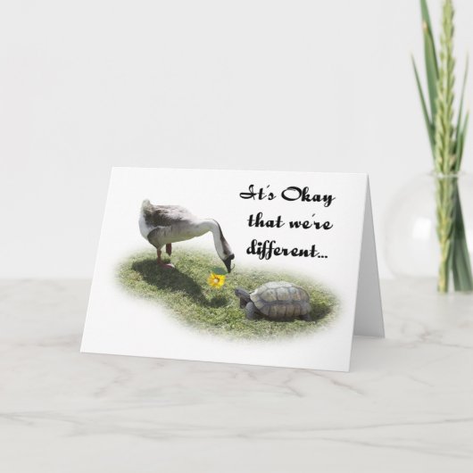 We zijn anders... kaart (Voorkant)