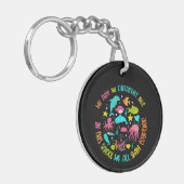 We zijn anders, maar op deze school Quote Sleutelhanger (Voorkant Links)