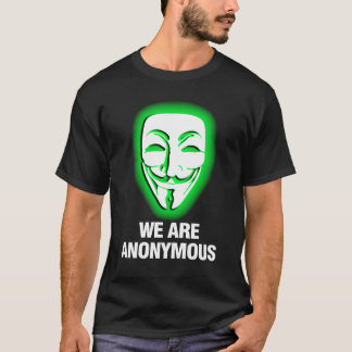WE ZIJN ANONIEM. (GROEN) T-SHIRT