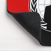 We zijn anonieme anarchistische vlag muismat (Hoek)