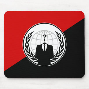 We zijn anonieme anarchistische vlag muismat