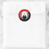We zijn anonieme anarchistische vlag ronde sticker (Tas)
